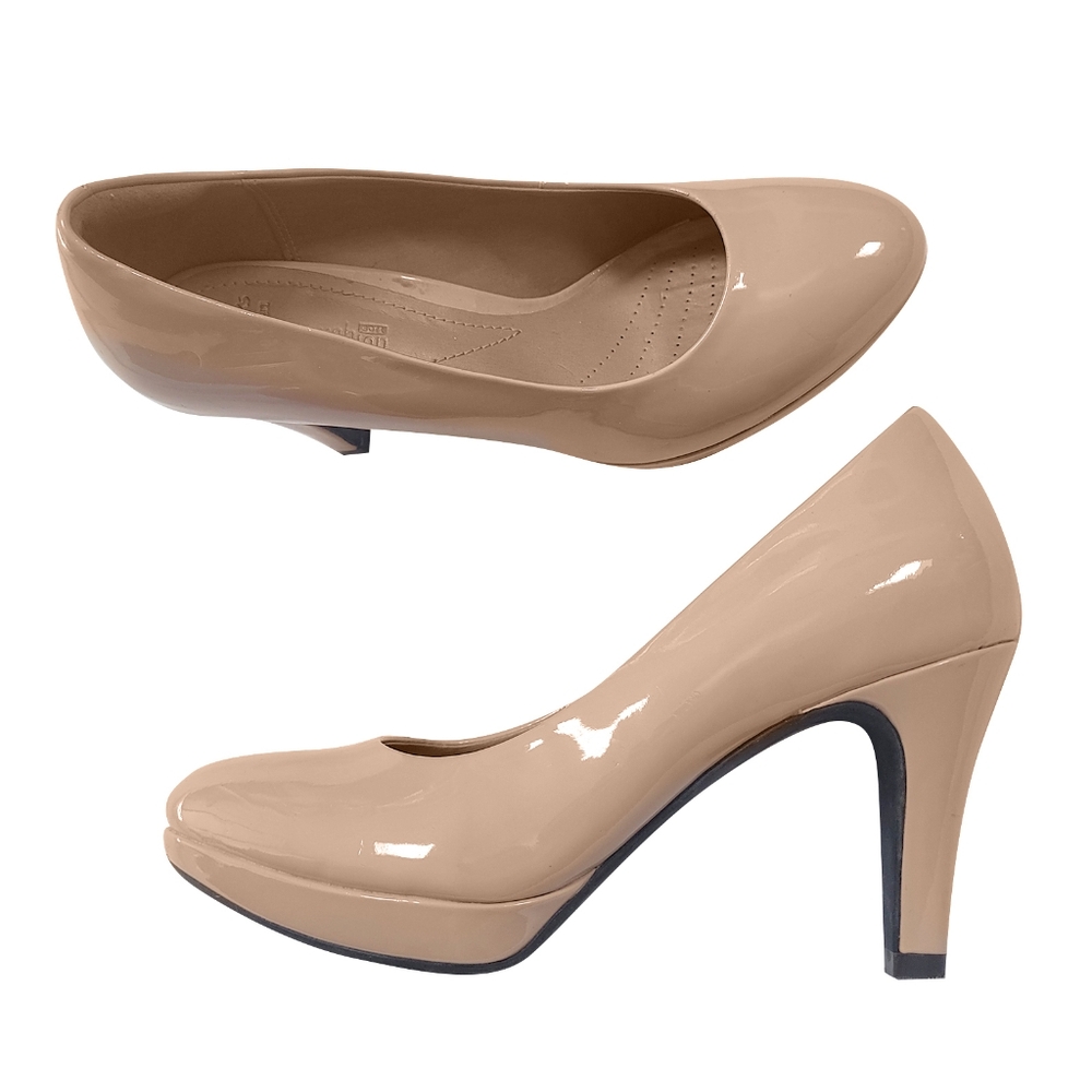 Clarks Patent Heels Size 8M